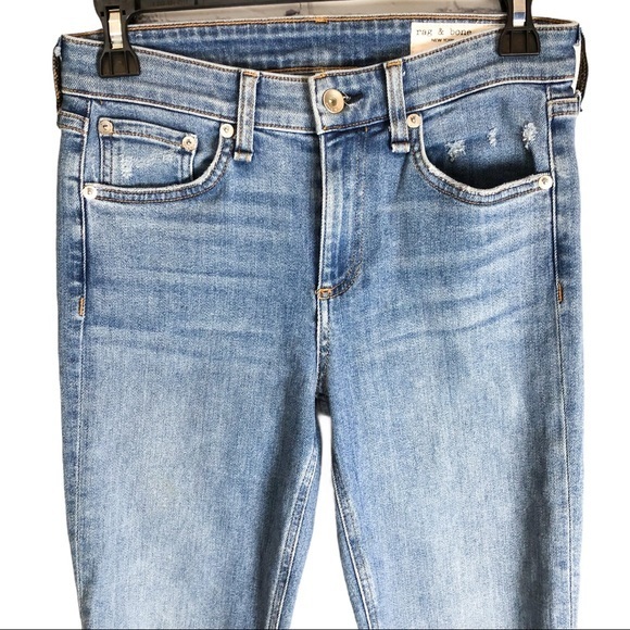 Rag & Bone Cate Mid-Rise Raw Hem Ankle Skinny Jean - Picture 9 of 11